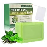 Tea Tree Soap, Relief Soap Bar Infused with Tea Tree Oil, Natural Foot & Body Soaps for Healthy Skin, Addresses Foot Discomfort and Skin Irritations, Gentle Exfoliating Bar Soap for Men Women