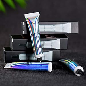 BELLESKY-Glitter-Eyeshadow-Primer-Gel-Waterproof-Smudgeproof-Eye-Primer-Base-Glue-Long-lasting-Professional-Eye-Shadow-Primer-Base-for-Eyes-Body-Face-Lip-2-PCS-10-ml MAEPEOR Cosmetic Glitter Glue Long Lasting Makeup Glitter Primer Gel Waterproof & Smudgeproof Primer Base Glue for Body Eyes Face Lip with Glitter, Body Jewels, Rhinestones (2 PCS, 10 ml)