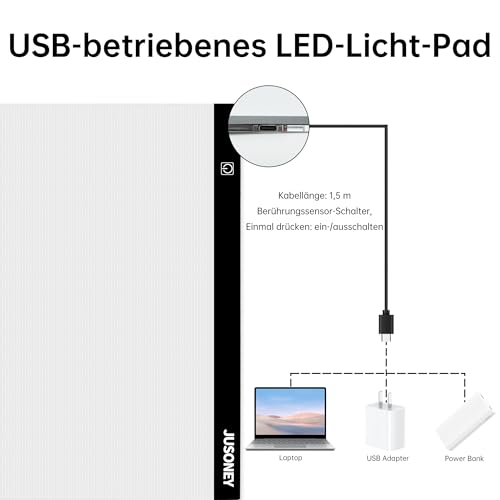 Table lumineuse A2 rétroéclairée JUSONEY à intensité variable pour dessin précis - 4