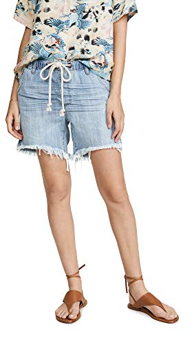 One Teaspoon Women's Hustler Shabbies Boyfriend Shorts, Hustler, Blue, X-Small