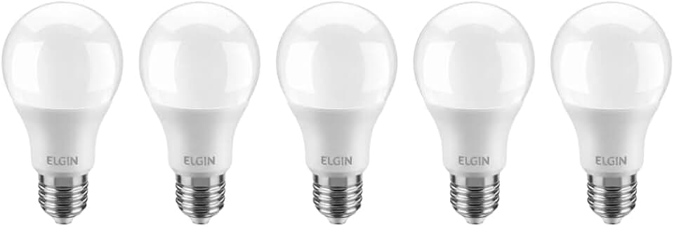 Kit Lampada led 15W 6500k Branco Frio Bivolt - Elgin - 5 Unidades