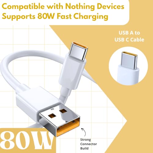 Image of HANYCONY 80w Type C Data Charging Cable | Compatible with Realme 16 Pro plus /GT 8 Pro /13 Pro Plus /12 Pro+ /12Pro /10 Pro+ /9 Pro /P4x /7 /P4 / 60 Pro /50 Pro | SuperVooc | Original Superfast Charging