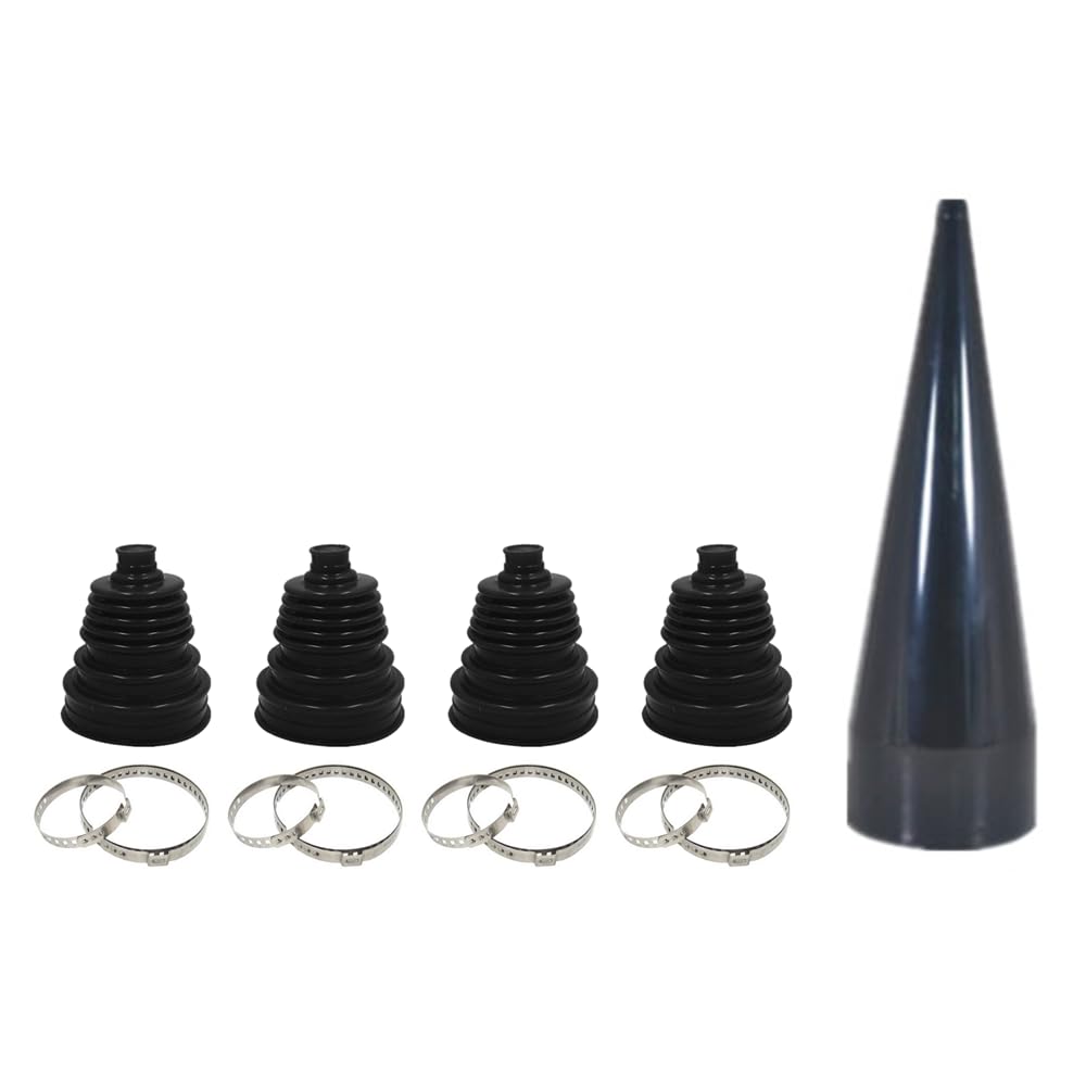 Kit giunti 1 set di giunti omocinetici universali in gomma a velocità costante, cono di montaggio allungabile con clip, accessori per auto