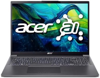 Acer Aspire 16 AI Ready Laptop | 16" WUXGA 1920 x 1200 IPS Displa...
