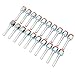 20PCS High Strength Aluminum Straight Air Conditioning Hose Barb Fitting for Cars Trucks Universal Sealing Function for Automobiles Material (5/8in) (1/2in)