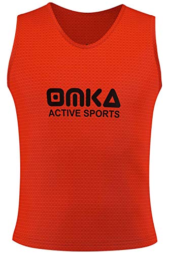 Leibchen Trainingsleibchen Markierungshemd Kinder Erwachsene Fussball Handball Hocky Rugby Basketball Volleyball Baseball Training, Orange, Senior (L) Cover