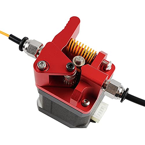 Lysee 3D Printer Parts & Accessories - 3D Printer Accessories Cr-10S Pro Ender-3 Double Pulley Extruder with 4PCS Upgraded Hand Twist Leveling Nut - (Color: red)