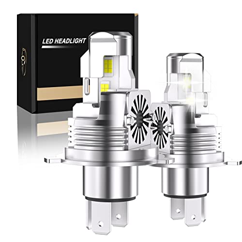 UPXSXT Lot de 2 Ampoule H4 LED, 60W 6000LM 6000K Haut/Bas Faisceau Blanc Froid Ultra Lumineux CanBus Sans Erreur ampoule led voiture Convient Kit de conversion pour les voitures et les motos Cover