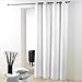 Douceur D'Intérieur - 1603527, Tenda Con Occhielli , 140 X 280 Cm , Essentiel , Poliestere Unito , Bianco