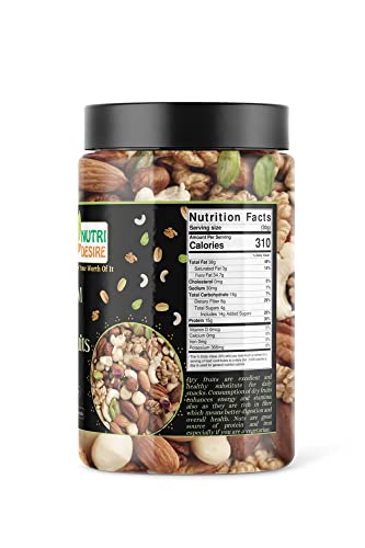 Image of Nutri Desire Combo Pack Of Healthy Mix Dry Fruits| 500 Grams Each| Total Weight 1 Kg [Jar Pack], Fresh