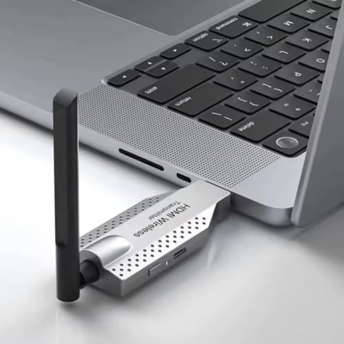 Image of ETZIN 100M Wireless HDMI Video Audio Transmitter Receiver Extender Display Adapter Dongle for TV Box Wireless HDMI Transmitter and Receiver, Plug and Play, 350FT Long Range 2.4G /5G 1080P ABS