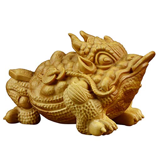 Cadeau de décoration maison et bureau : figurine grenouille d'argent porte-bonheur