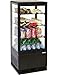 Casselin CVR78LN - Mini vitrine réfrigérée positive 78L Noire