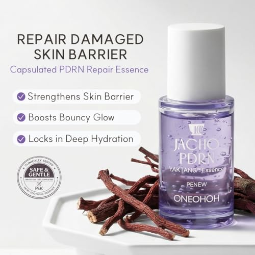 Image of JACHO PDRN YAKTANG Essence, Dual PDRN Capsule Glow Serum for Face, Hydrating Firming Care for Glass Skin, 1.01 fl oz