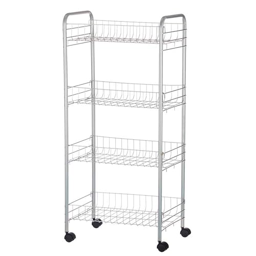 Verdulero 4 pisos metalico ruedas colección KINVARA
