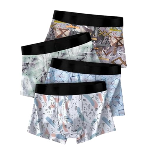 Image of Men's Airsoft Anti-Bacterial Trunks (Pack of 4) | Breathable Nylon | Sweat-Wicking Comfort | Everyday Regular Fit
