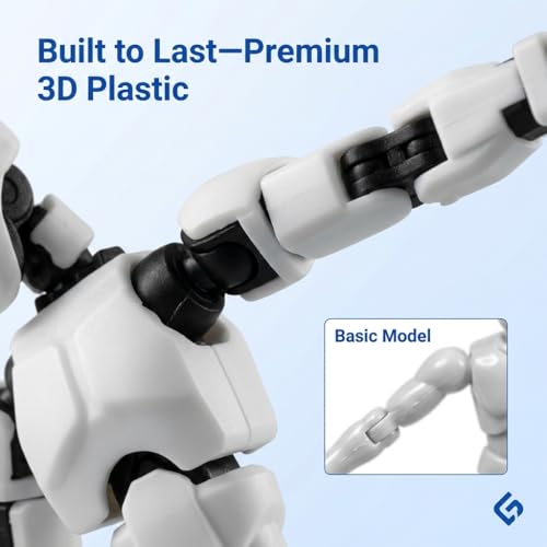 Image of Dummy 13 3D Printed Articulated Robot Action Figure, 5.5 Inch Fully Poseable Model, DIY Collectible Assembly Toy