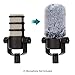 PodMic Pop Filter Furry Cover - Mic Windscreen Wind Cover Customized for Rode PodMic Podcasting Microphone to Blocks Out Plosives(Gray01)
