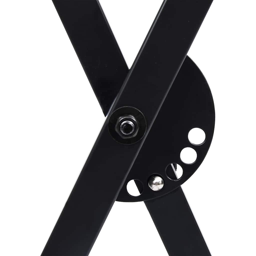 Set di supporto per tastiera e sgabello, supporto per pianoforte regolabile in altezza con sedile imbottito, treppiede per tastiera in acciaio per musicisti, nero