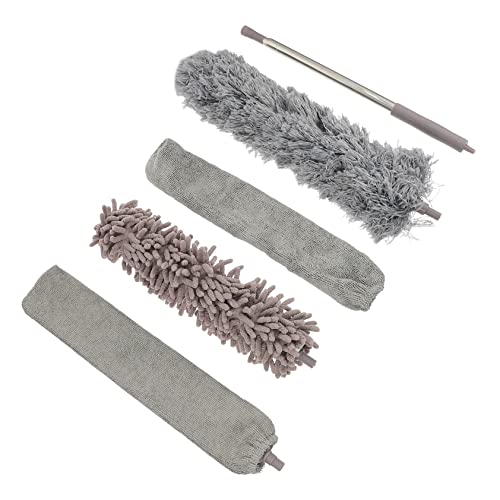 Gogogmee Ceiling Cleaner Duster Set Extendable Brush for Ceiling Fans Reusable Dusting Kit