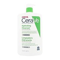 CeraVe Feuchtigkeitsspendende Reinigungslotion für Gesicht und Körper, Sanft reinigend ohne Schaum, Für normale bis trockene Haut, Mit Hyaluron und 3 essenziellen Ceramiden, 1 l