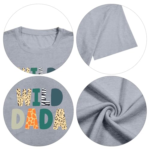 Image of Family Trips Matching Shirts : Wild One Print Tee Safari Animal Theme Parent-Child Outfit