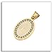 Heavstjer Fashion Stainless Steel Santa Maria Guadalupe Pendant Crystal Necklace(Gold)