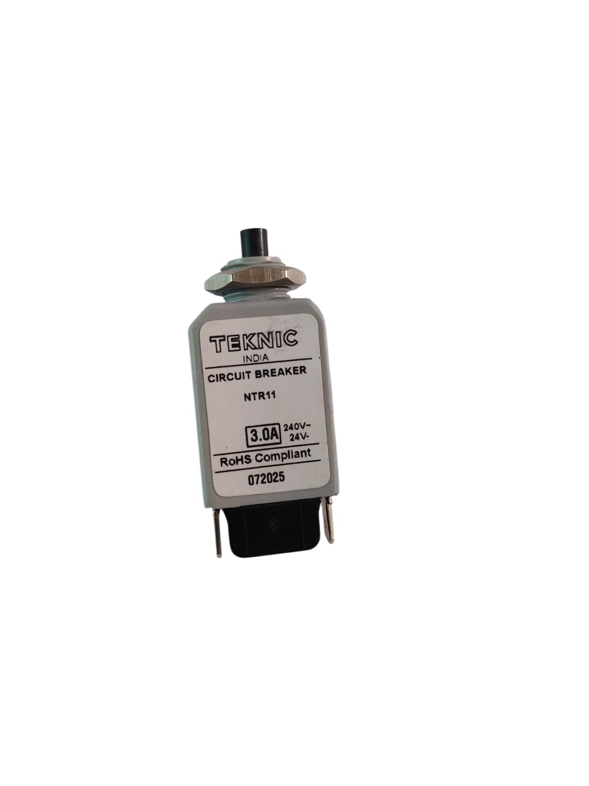 3.0 A Vertical Mini PCB-Mount Circuit Breaker | Push-Button Reset Thermal Overload Protector | AC 240V / DC 24V 3.0 A Load Switch (1 pcs)-image-5