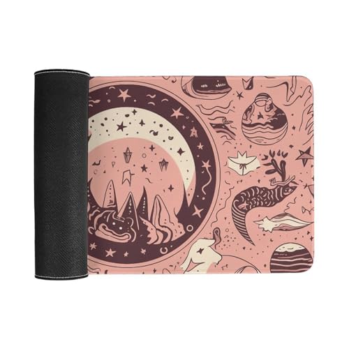 Tapis de souris de jeu planètes grand format haute précision