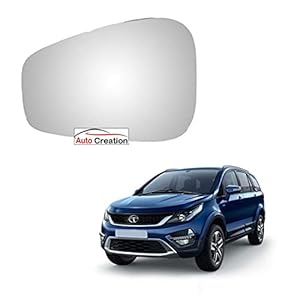 Auto Creation - Left Side View Mirror Glass for Tata Hexa 2017-2021 Model (Non Heated)