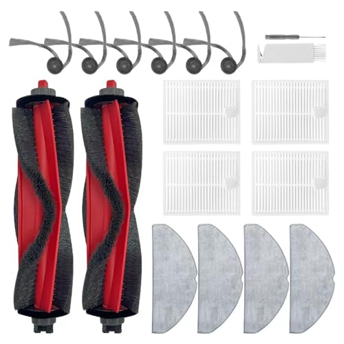 Image of Q7 M5 Accessories Kit Replacement Compatible with Roborock Q7 M5+ /Q7 L5 /Q7 L5+ Robot Vacuum, 2 Main Brush, 4 Mop Clothes, 6 Side Brushes, 4 Filters, 1 Cleaning Tool