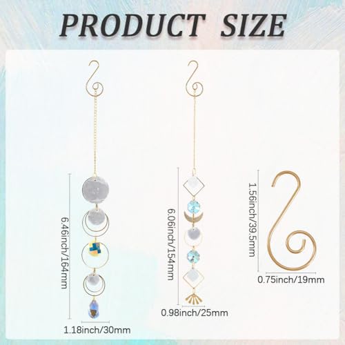 Kit Attrape-soleil DIY Lune et Coquille en Verre - 8 Ensembles Complets SUNNYCLUE