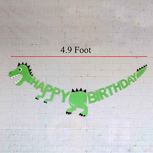 Ornaous Dinosaur Happy Birthday Banner, Cute Birthday Party Hanging Decorations Wall Décor For Boys Kids #TOP1