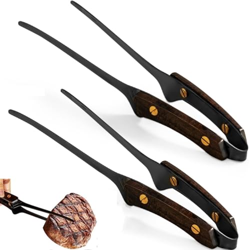 焼肉トング クレーバートング トング ステンレス 軽量 頑丈トング 焼肉 キッチンツール 耐熱 滑り止め 火傷防止 キャンプ トング 菜箸トング 取り分け 多用途 揚げ物 トング 2/4個セットトング 調理用 焼肉 パスタ キャンプ バーベキュー A-2個