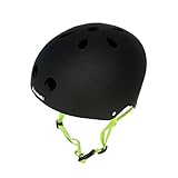 kawasaki helmschloss Größenverstellbar Kawasaki Herren KSHELMETSM1BLK Schutzhelm, Schwarz/Grün, S/M