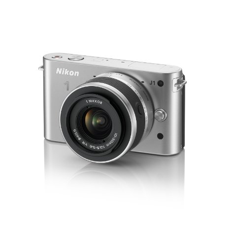 Nikon 1 J1 HD�f�W�^���J�����V�X�e�� 10-30mm�����Y�t��(�V���o�[)(�����f��)
