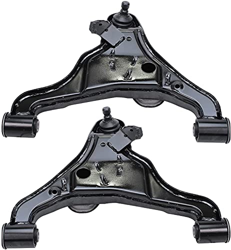 Image of Detroit Axle - 6pc Front End Control Arms for 2005-2025 Nissan Frontier, 2005-2012 Pathfinder, 2005-2015 Xterra, 4 Upper & Lower Control Arms 2 Sway Bar Links Replacement
