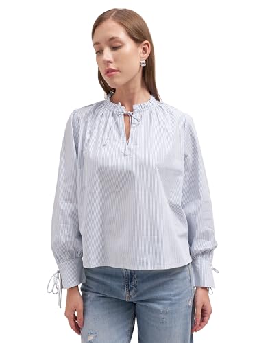 Image of Tokyo Talkies Women Tops for Woman|Women Oversized Fit Crop Top Shirt|Comfortable Premium Korean Button Down | Workwear Top for Office & Casual Outfit