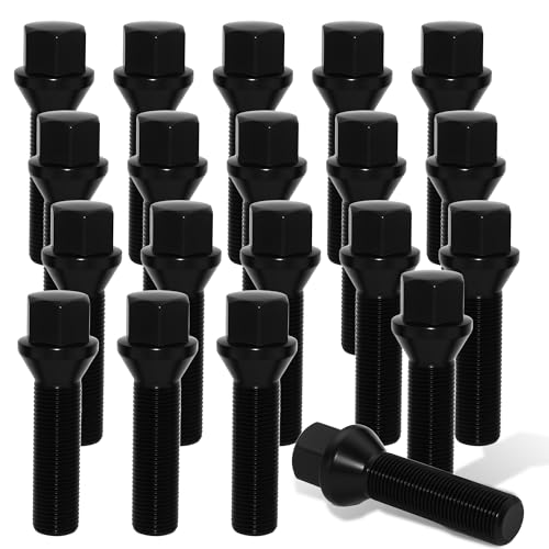 M14x1.25 Lug Bolts – 45mm Shank Length, Tuner Conical Seat for BMW，20PCS