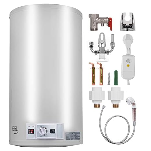 Bisujerro 100L Calentador de Agua Eléctrico 3KW Calentador de Agua con Tanque Hot Water Heater para Uso en Cocina o en Baño (100L)