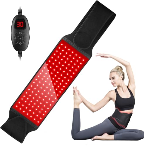 Ceinture à lumière rouge 140 LED infrarouge pour soulager le dos et la taille