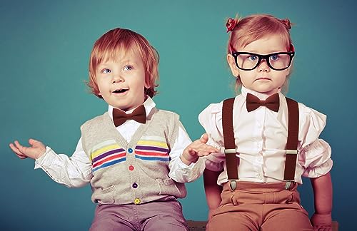 Image of Bow Tie House Mens Bowties Pre-tied Shape Clip on Bowtie Solid Men Formal Wear for kids, baby boys, toddler any age bow ties