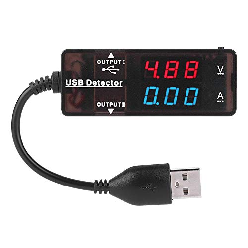 Image of Oumefar Display USB Detector Voltmeter Ammeter Voltage Current Meter Battery Capacity Tester Multifunctional Capacity USB Charger Current Power Electrical Tester (Bicolor)