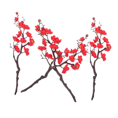 TOYANDONA 4 Ramos De Cerezo Artificial Flores De Ciruelo para Decoración Realistas y Duraderas