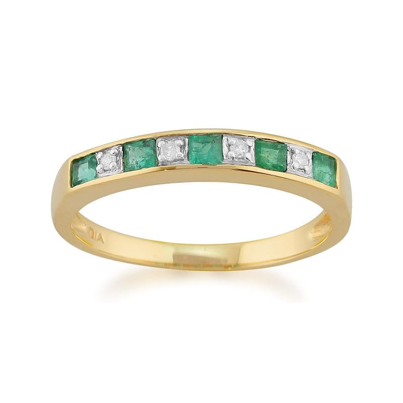 Bague émeraude naturelle et argent sterling pour femme | Éclat précieux d'exception