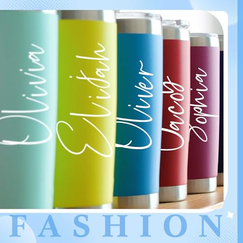 Calcomanías personalizadas UV DTF para decorar termos, laptops y manualidades, set de 4 8
