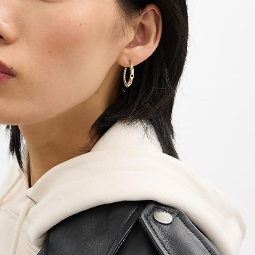 Coach Women's Signature Mixed Hoop Earrings2