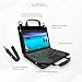 UZBL 13-14 Inch Always-on Chromebook Protective Hard Case with Adjustable Shoulder Strap and Carrying Handles