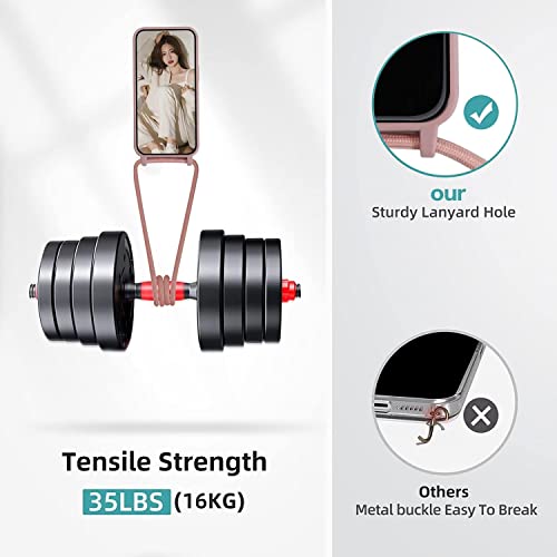 SLWYF Custodia per iPhone 13 Cover con Cordino