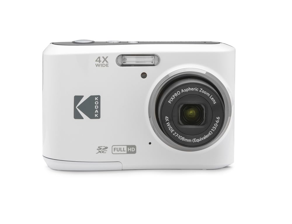 KODAK PIXPRO FZ45 16MP Compact Digital Camera 4X Optical Zoom AA White | 1080p Full HD Video 27mm Wide Angle Lens 2.7 Inch LCD Point and Shoot Digicam Travel and Family Photos product thumbnail 2